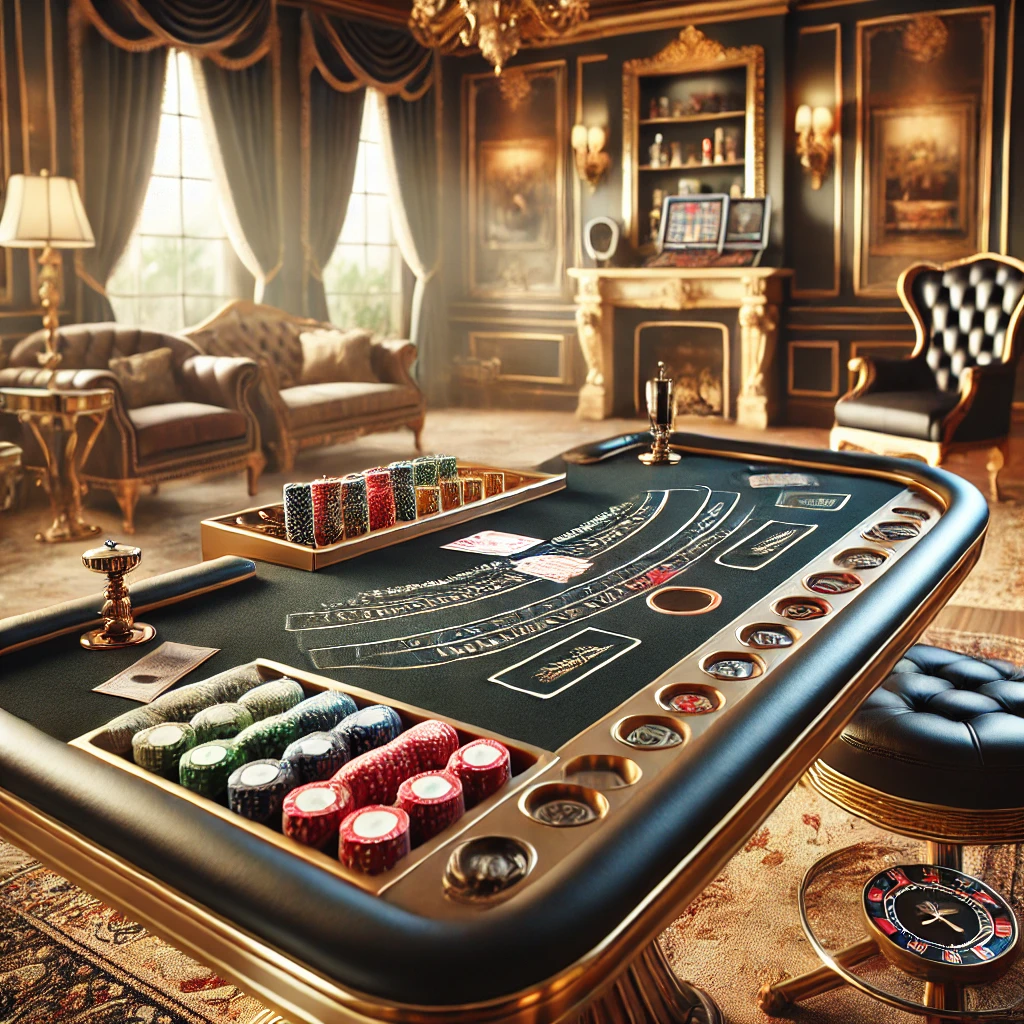 Juego de mesa de blackjack